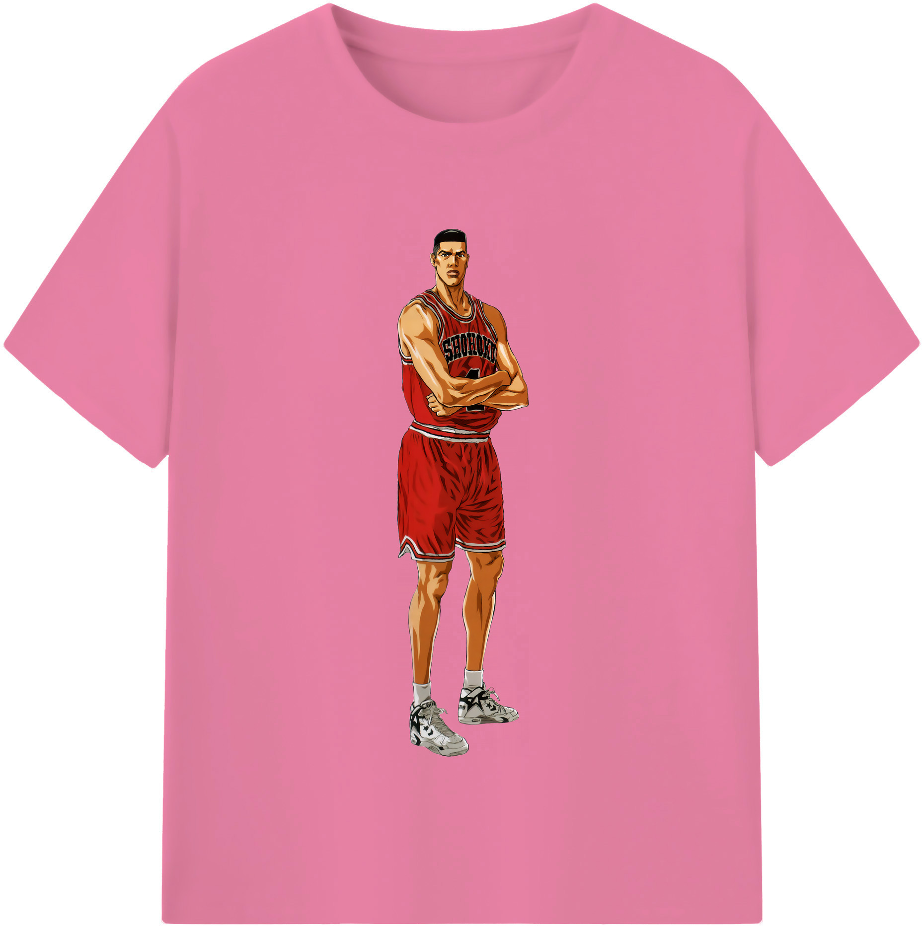 SLAM DUNK／スラムダンク 綿100％半袖Tシャツ（フロントプリント）